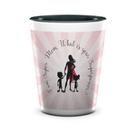 Super Mom Ceramic Shot Glass - 1.5 oz - Two Tone - Set of 4