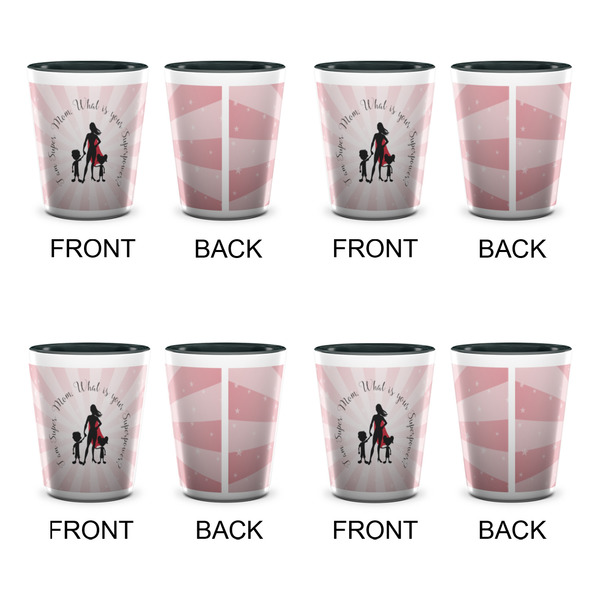 Super Mom Shot Glassess - Two Tone - Set of 4 - APPROVAL