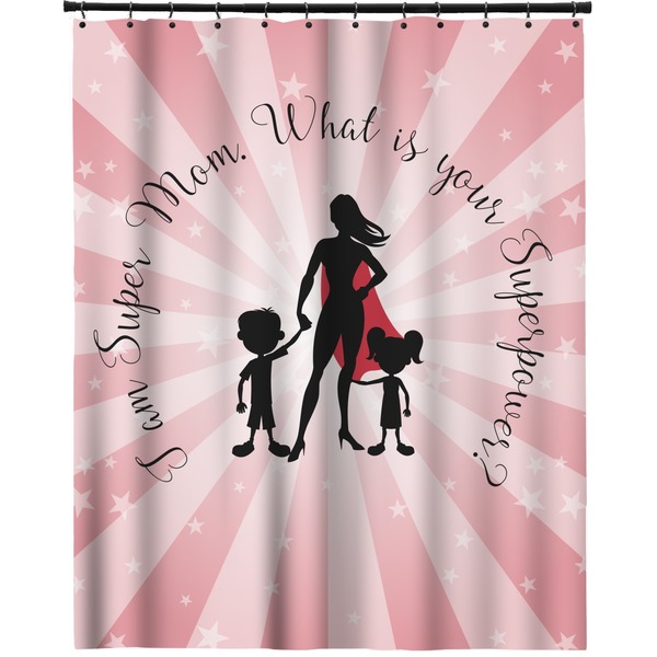 Custom Super Mom Extra Long Shower Curtain - 70"x84"