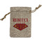 Super Mom Small Burlap Gift Bag - Front