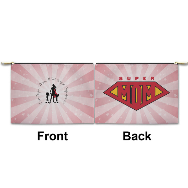Super Mom Small Zipper Pouch Approval (Front and Back)
