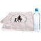 Super Mom Sports Towel Folded with Water Bottle
