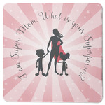 Super Mom Square Rubber Backed Coaster