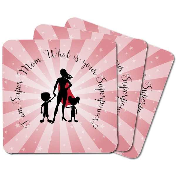 Super Mom Square Fridge Magnet - MAIN