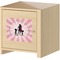 Super Mom Square Wall Decal on Wooden Cabinet