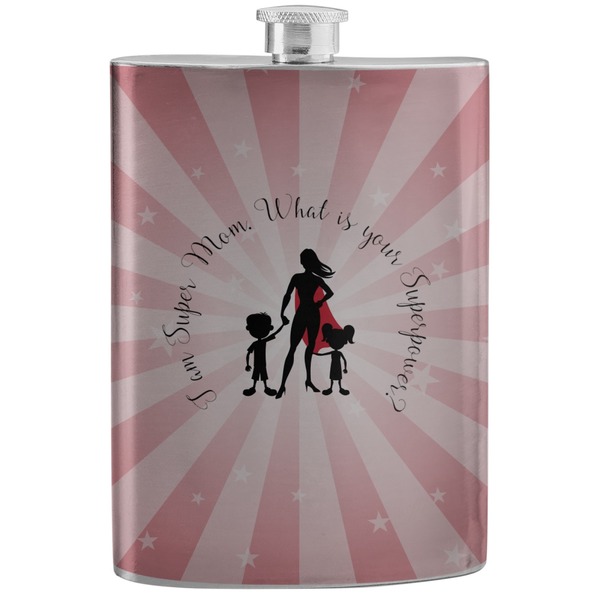 Custom Super Mom Stainless Steel Flask