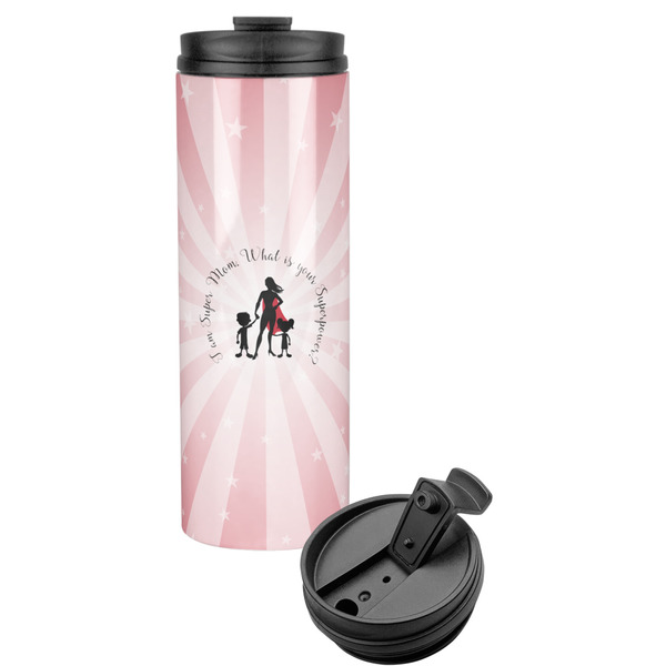 Custom Super Mom Stainless Steel Skinny Tumbler