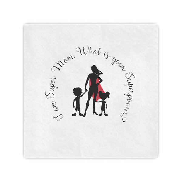 Custom Super Mom Cocktail Napkins