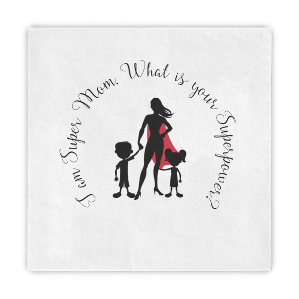 Custom Super Mom Standard Decorative Napkins