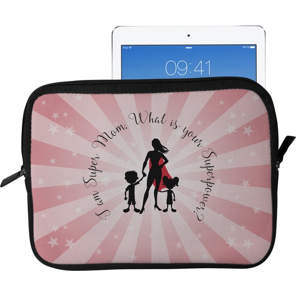 Custom Super Mom Tablet Case / Sleeve - Large