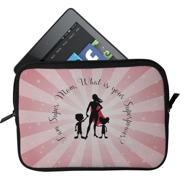 Custom Super Mom Tablet Case / Sleeve - Small