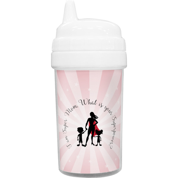 Custom Super Mom Toddler Sippy Cup