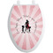 Super Mom Toilet Seat Decal - Elongated