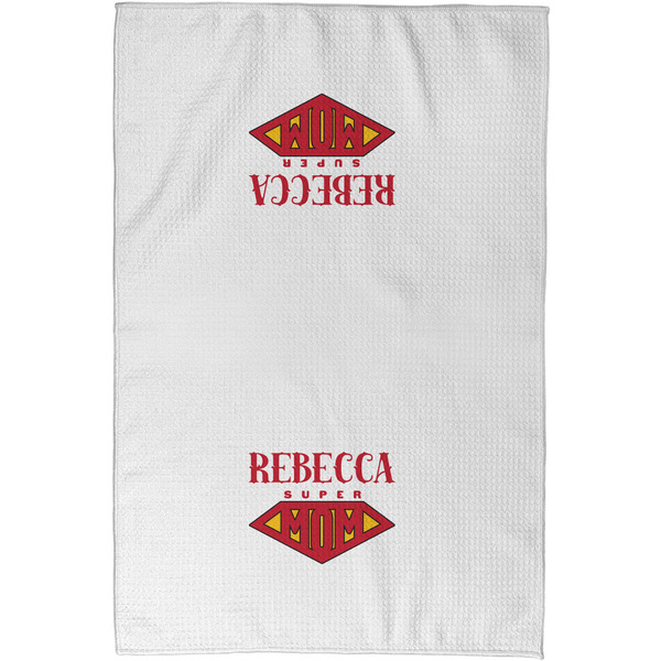 Super Mom Waffle Towel - Partial Print - Approval Image