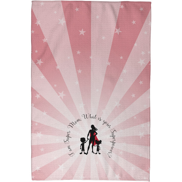 Super Mom Waffle Weave Towel - Full Color Print - Approval Image