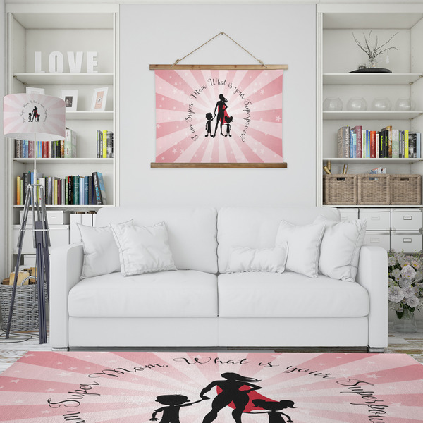 Super Mom Wall Hanging Tapestry - IN CONTEXT