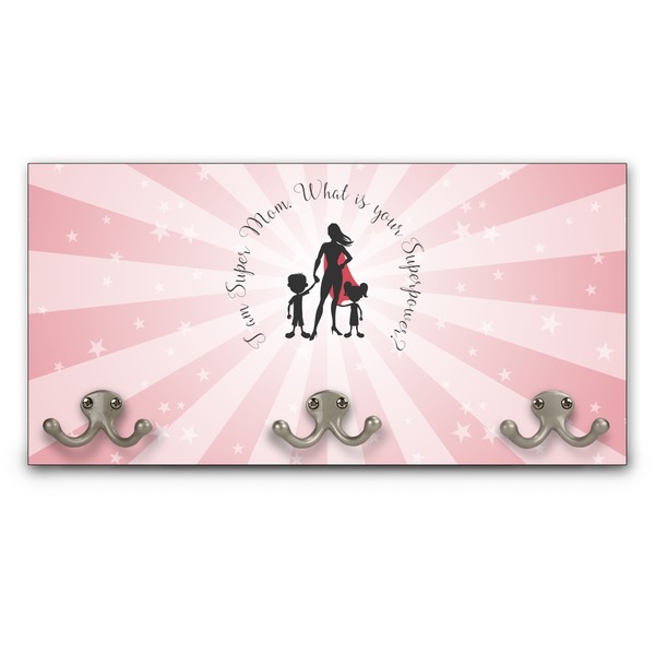 Custom Super Mom Wall Mounted Coat Rack