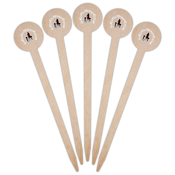 Super Mom Wooden 6" Food Pick - Round - Fan View