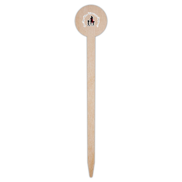 Super Mom Wooden 6" Food Pick - Round - Single Pick