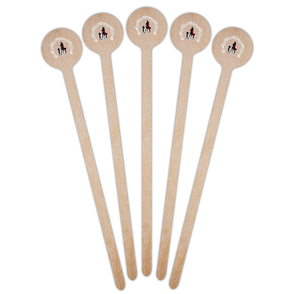Super Mom Wooden 7.5" Stir Stick - Round - Fan View