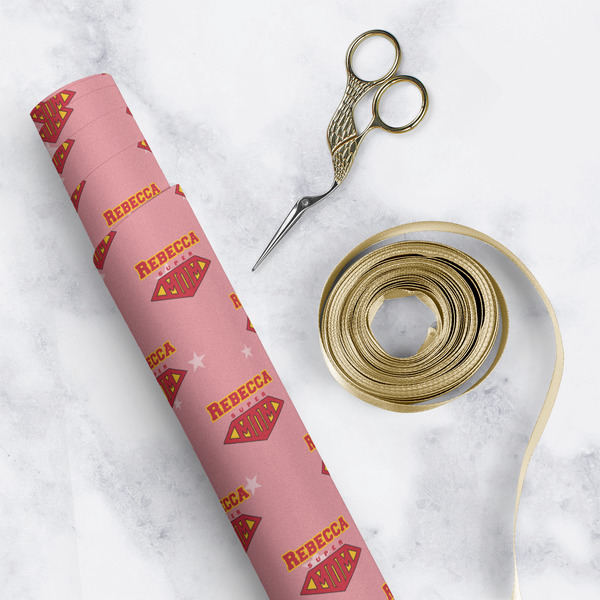 Super Mom Wrapping Paper Roll - Matte - In Context