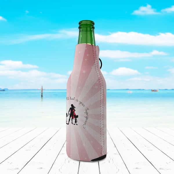 Super Mom Zipper Bottle Cooler - LIFESTYLE