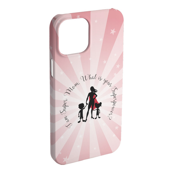 Custom Super Mom iPhone Case - Plastic - iPhone 15 Plus