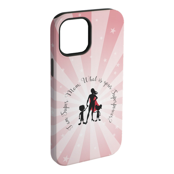 Custom Super Mom iPhone Case - Rubber Lined - iPhone 15 Pro Max