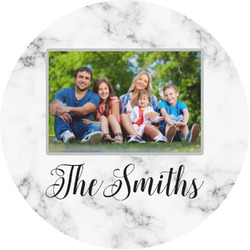 Family Photo and Name Multipurpose Round Labels - 1"