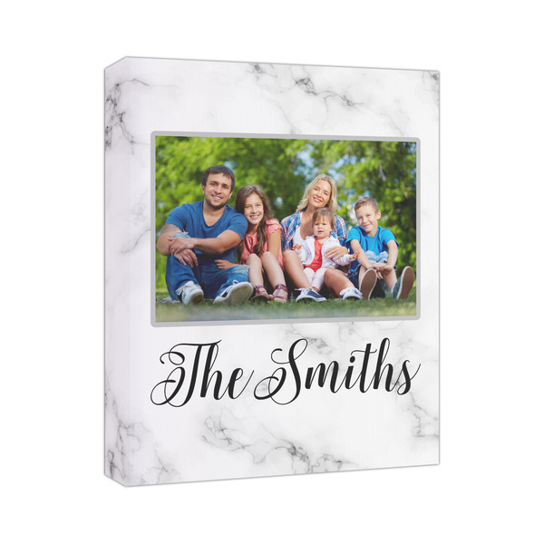 Custom Family Photo and Name Canvas Print