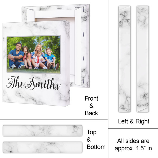 Family Photo and Name 11x14 - Canvas Print - Approval