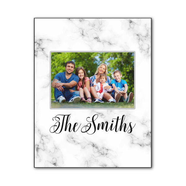 Custom Family Photo and Name Wood Print - 11" x 14"