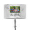 Family Photo and Name 12" Drum Lampshade - ON STAND (Fabric)