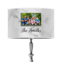 Family Photo and Name 12" Drum Lamp Shade - Poly-film