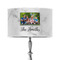 Family Photo and Name 12" Drum Lampshade - ON STAND (Poly Film)