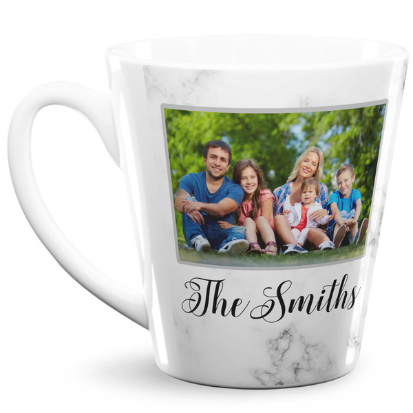 Custom Family Photo and Name 12 oz Latte Mug