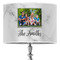 Family Photo and Name 16" Drum Lampshade - ON STAND (Poly Film)