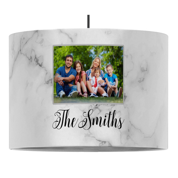 Custom Family Photo and Name Drum Pendant Lamp