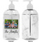 Family Photo and Name 16 oz Plastic Liquid Dispenser - Approval - White