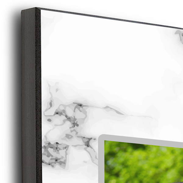 Family Photo and Name 16x20 Wood Print - Closeup