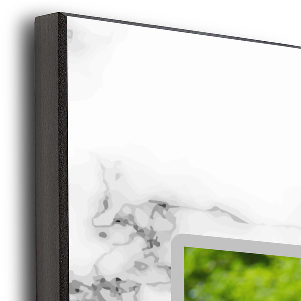 Family Photo and Name 20x24 Wood Print - Closeup