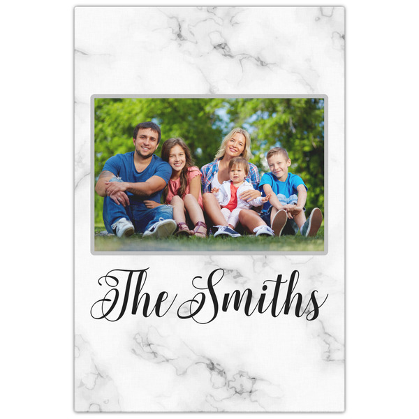 Family Photo and Name 20x30 - Canvas Print - Front View