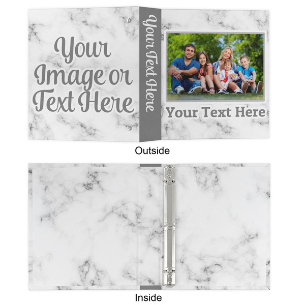 Family Photo and Name 3 Ring Binders - Full Wrap - 1" - Approval