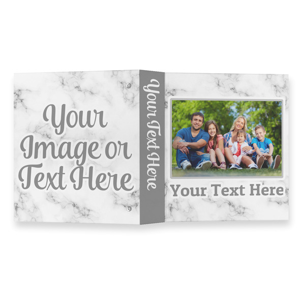 Family Photo and Name 3 Ring Binders - Full Wrap - 1" - Open Outside