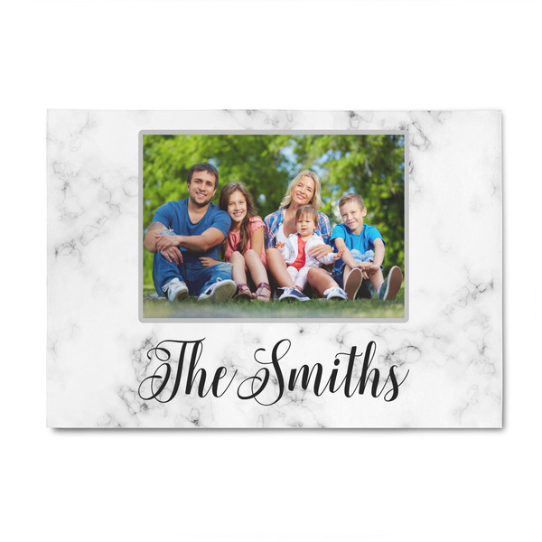 Custom Family Photo and Name Indoor Area Rug - 4' x 6'