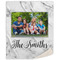 Family Photo and Name 50x60 Sherpa Blanket