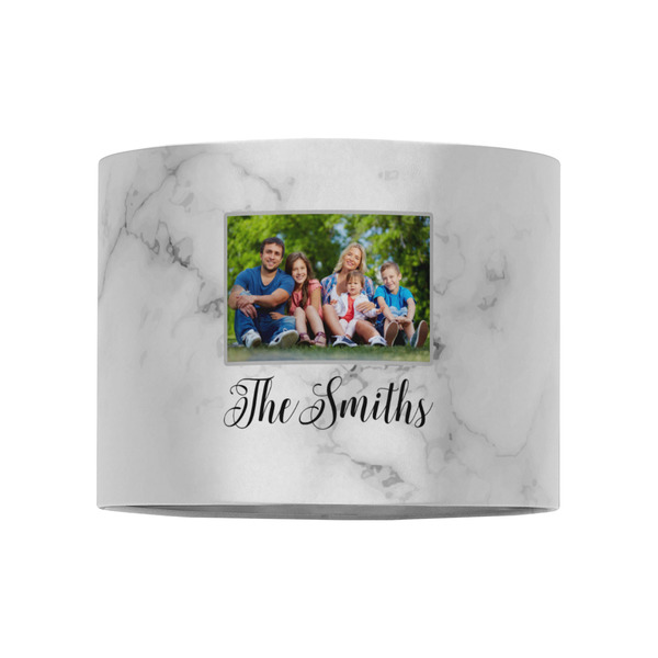 Family Photo and Name 8" Drum Lampshade - Front (Fabric)