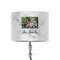 Family Photo and Name 8" Drum Lampshade - ON STAND (Poly Film)