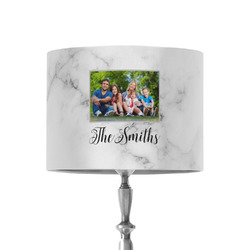 Family Photo and Name 8" Drum Lamp Shade - Fabric