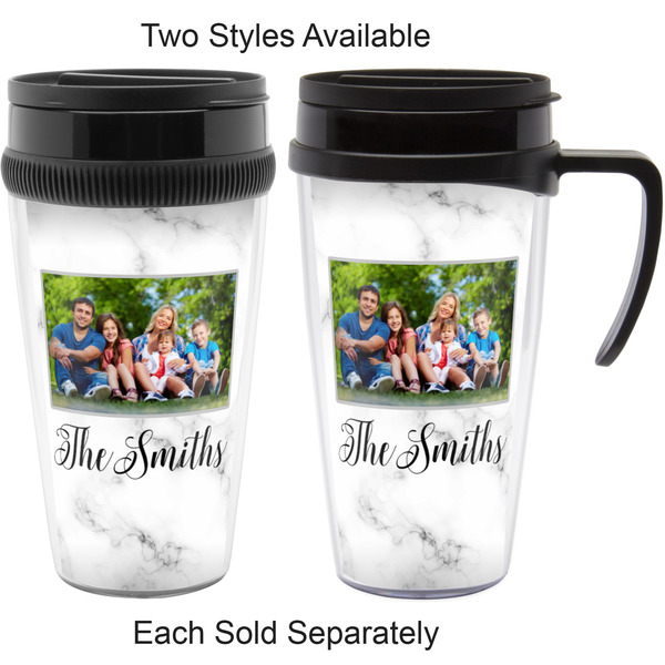 Family Photo and Name Acrylic Travel Mugs - With & Without Handle